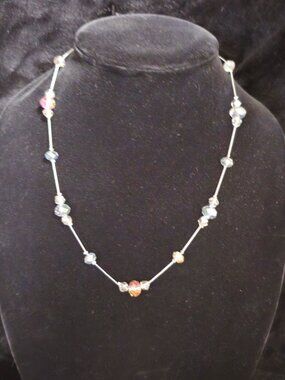 AB" Aurora Borealis Crystal 20" Necklace